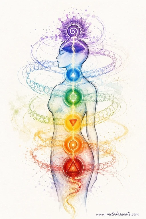 ocho tibetano.que es.modelo holografico cerebro.uso y funcion ocho tibetano.armonizar chakras.espirales de los Chakras.
MetodoSanate