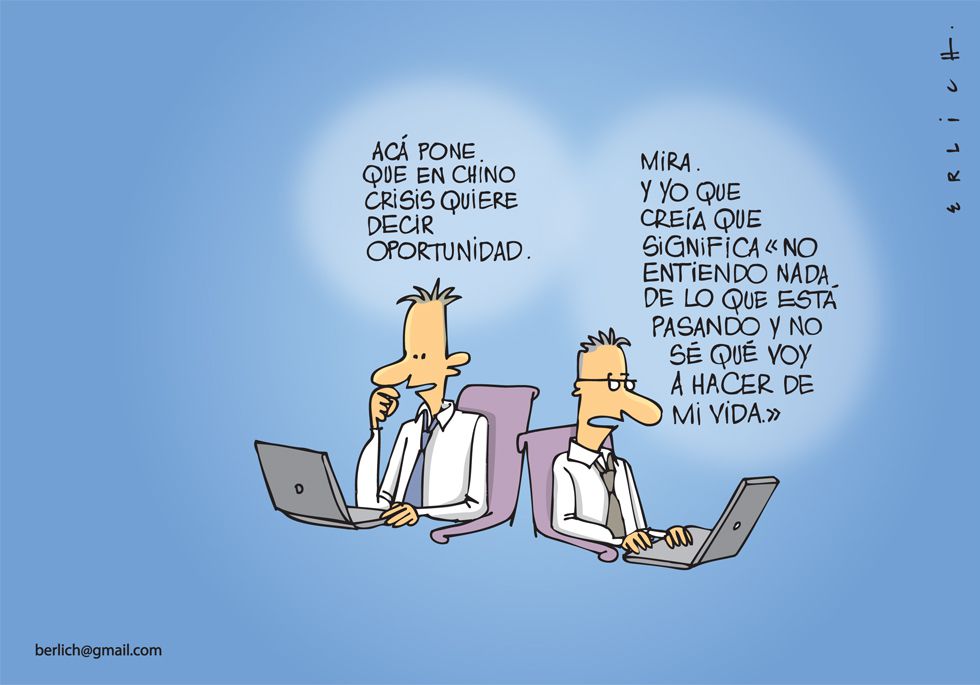 viñeta sobre crisis económica