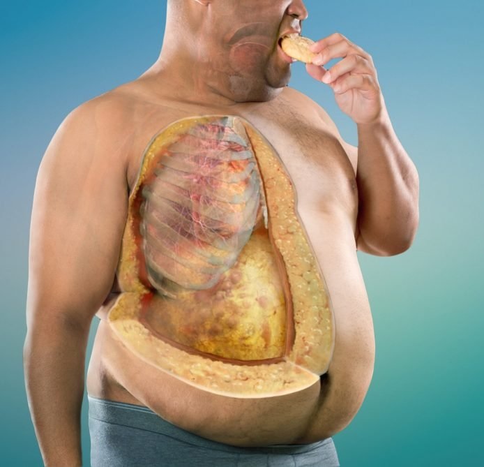detalle grasa abdominal de hombre
