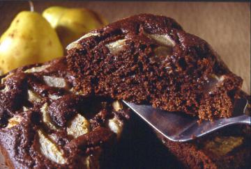 Pastelito proteico con peras