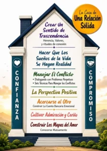 parejas que funcionan.metodo gottman.la casa de las relaciones solidas