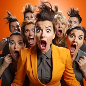 personas sorprendidas